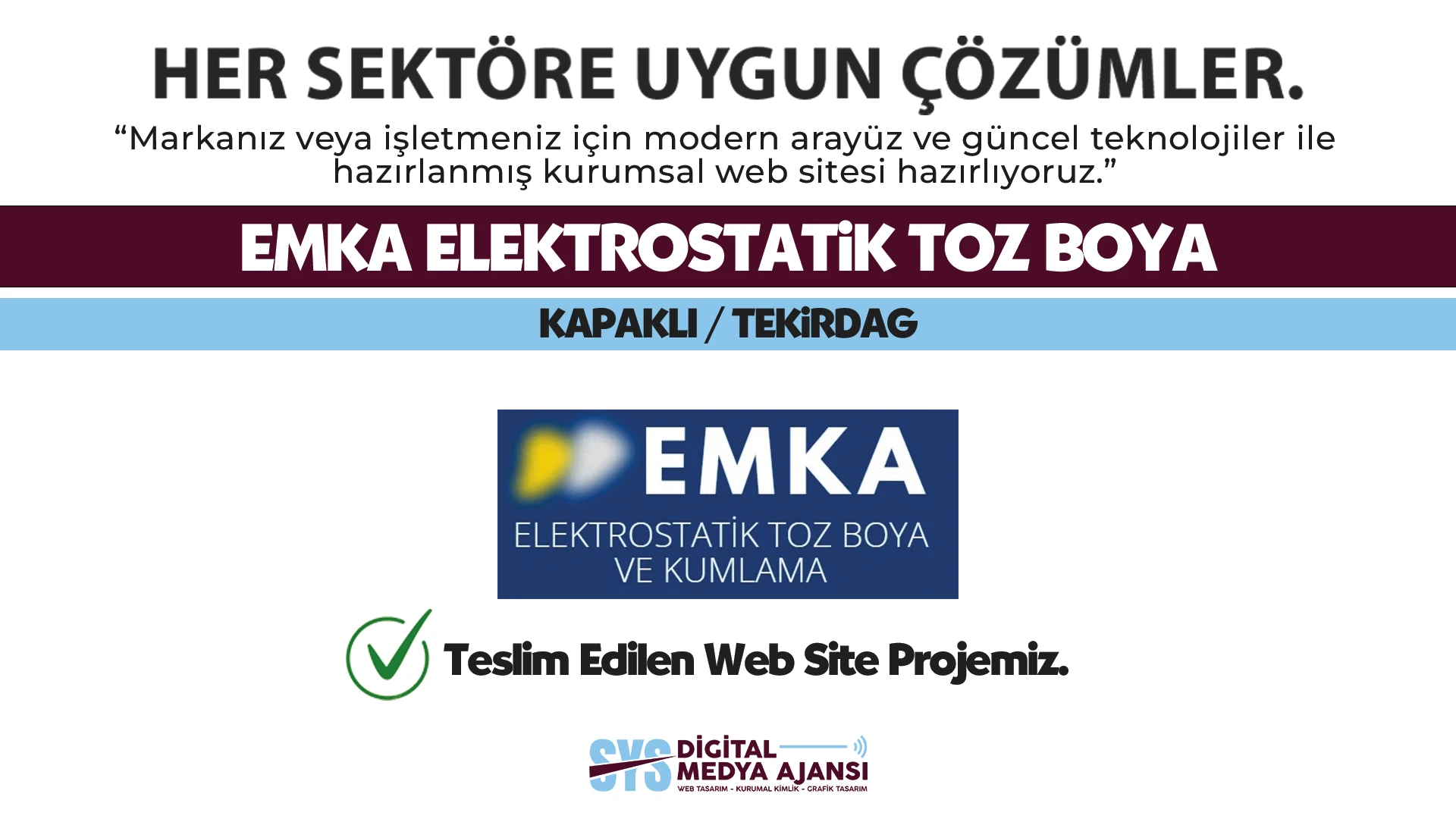 Emka Elektrostatik Toz Boya