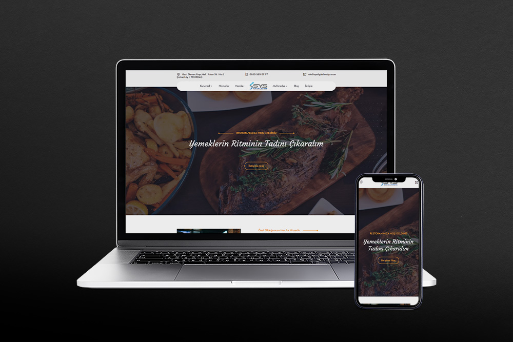 Restoran Menu v1 Web Tasarım
